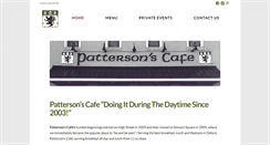 Desktop Screenshot of pattersonscafe.com