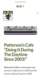 Mobile Screenshot of pattersonscafe.com